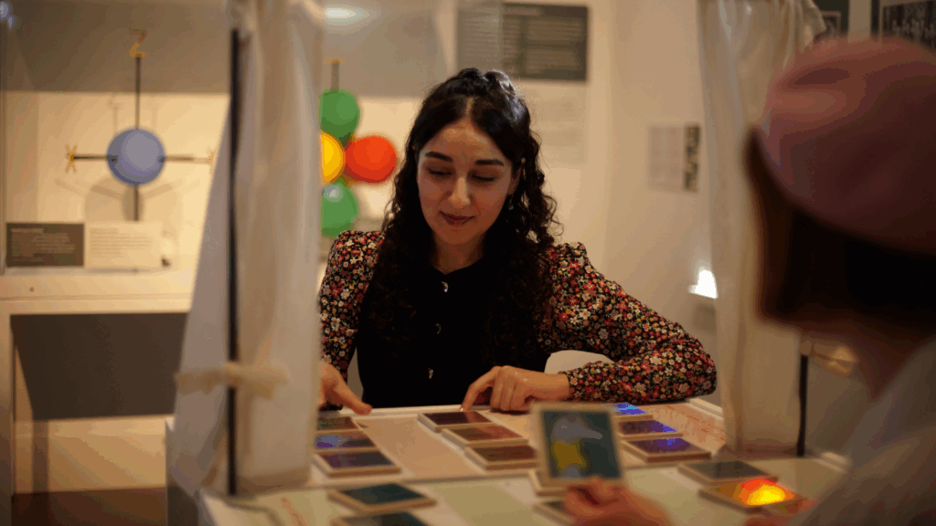 Quanten-Memory-Spiel in der Ausstellung
