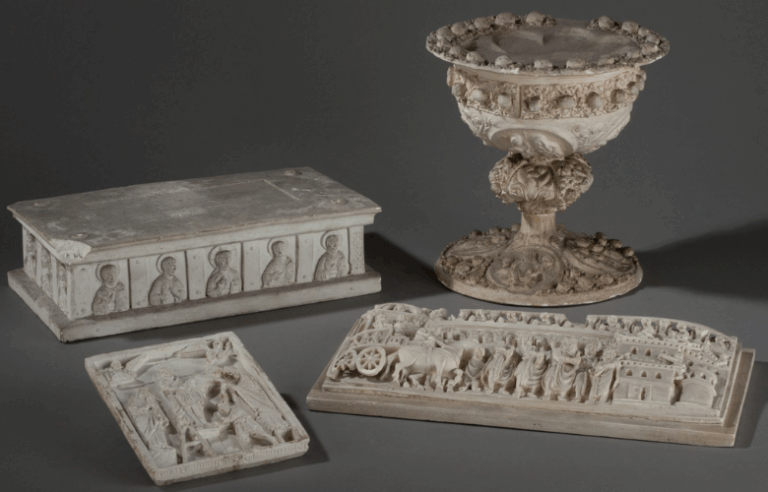 Abguss eines Tragalters (um 1860, Hildesheim) Vorlage (2. Hälfte 12. Jahrhundert) Archäologische Sammlung Georg-August-Universität Göttingen